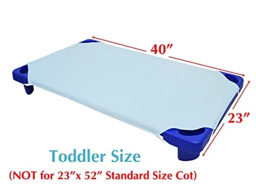 American Baby Company 100% Cotton Percale Toddler Cot Sheet 58cm x 102cm (23" x 40") | Soft Breathable Daycare Sheet thumbnail 2