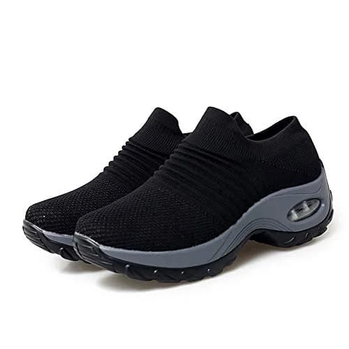 LEADER SHOW Women's Slip-On Walking Shoes 7 | Casual Loafers with Platform Heel (4cm) for Daily Comfort thumbnail 6