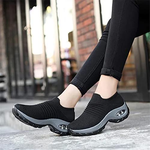 LEADER SHOW Women's Slip-On Walking Shoes 7 | Casual Loafers with Platform Heel (4cm) for Daily Comfort thumbnail 8