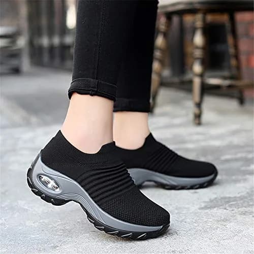 LEADER SHOW Women's Slip-On Walking Shoes 7 | Casual Loafers with Platform Heel (4cm) for Daily Comfort thumbnail 9