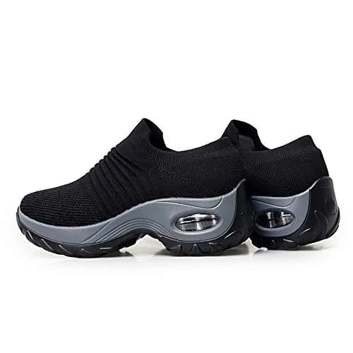 LEADER SHOW Women's Slip-On Walking Shoes 7 | Casual Loafers with Platform Heel (4cm) for Daily Comfort thumbnail 5