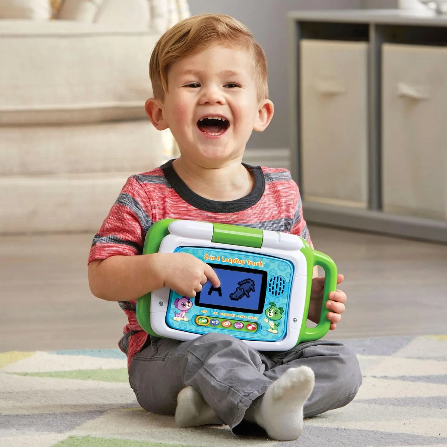 LeapFrog 2-in-1 LeapTop Touch Learning Toy, Pink | Educational Laptop & Tablet for Ages 2-5 - view 3