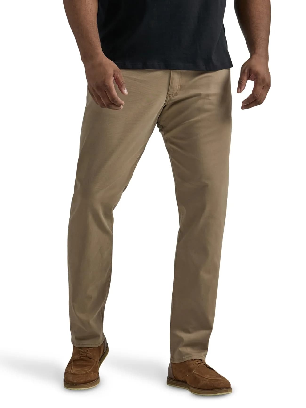Lee Men's Big & Tall Extreme Motion Straight Taper Jean 46W x 30L | Classic Fit with Flex Waist — Cougar