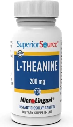 Superior Source L-Theanine 200 mg | Supports Relaxation & Sleep, 100 Sublingual Tablets thumbnail 4