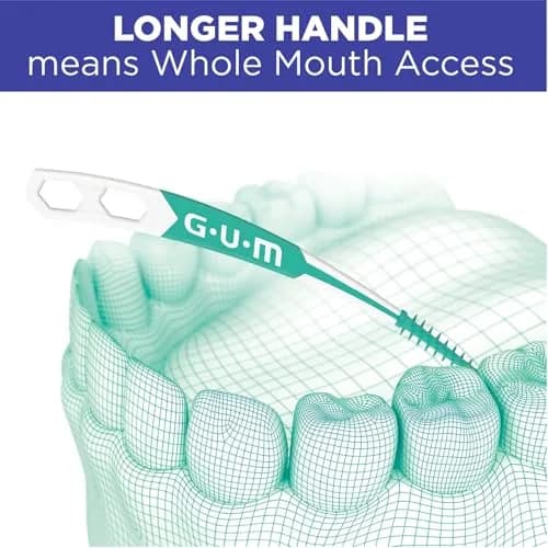 GUM Soft-Picks Advanced Interdental Picks 90 Count | Dentist Recommended for Plaque Removal thumbnail 5