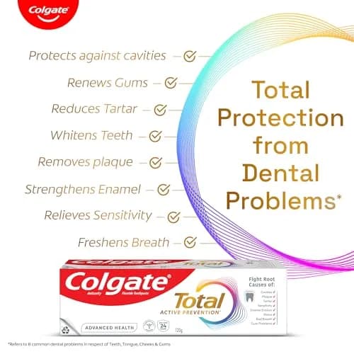 Colgate Total Care Toothpaste 120GM | 12-Hour Germ Defense & Anti-Germ Shield thumbnail 3