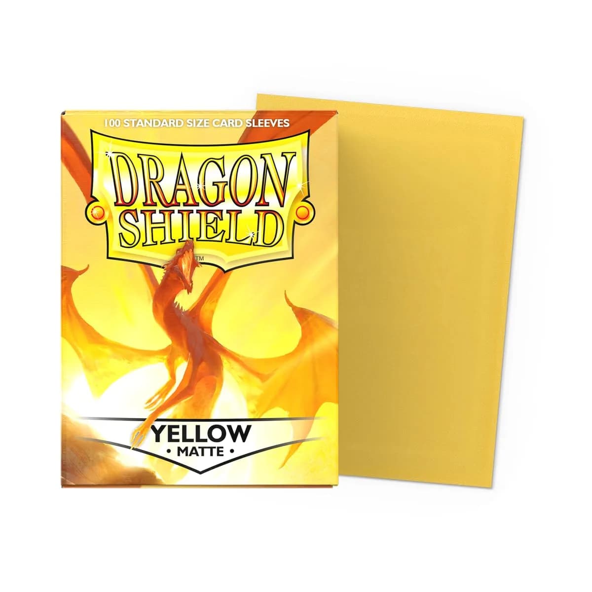 Dragon Shield Standard Size Matte Card Sleeves Yellow 100 CT | Non-Toxic & BPA-Free Card Protection - view 2