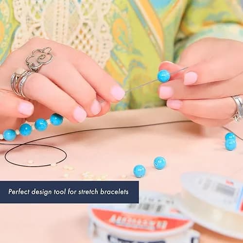 Beadalon Elastic Cord Beading Needle 10.75 Inches | Easy Threading Tool for Jewelry Making thumbnail 6