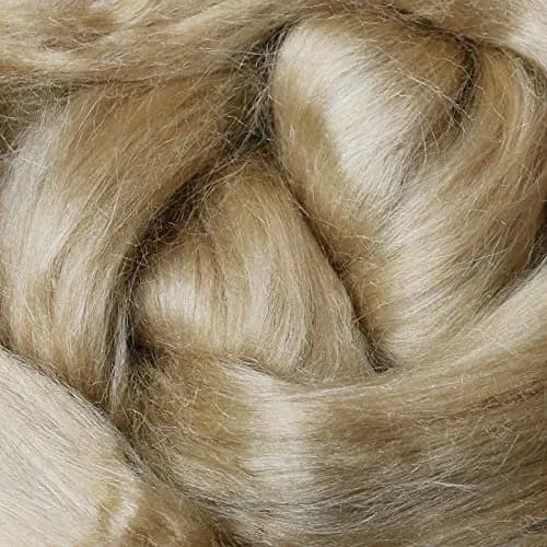 Living Dreams Yarn Golden Tussah Silk Fiber 50g (1.76 oz) | Premium Grade for Cold Process Soaps, Spinning, Felting thumbnail 6