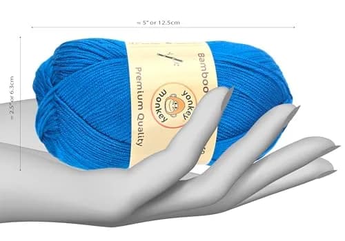 Yonkey Monkey Yarn 500g | Rayon & Cotton Blend for Crochet & Knitting, Baby & Craft Projects thumbnail 2