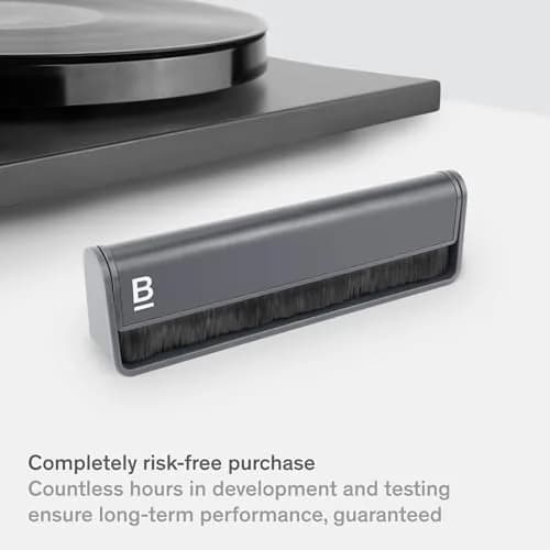 Boundless Audio Carbon Fiber Anti-Static Vinyl Record Cleaner Brush | 11.3cm (4.45in) Midnight Grey thumbnail 5