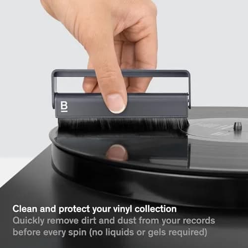 Boundless Audio Carbon Fiber Anti-Static Vinyl Record Cleaner Brush | 11.3cm (4.45in) Midnight Grey thumbnail 2