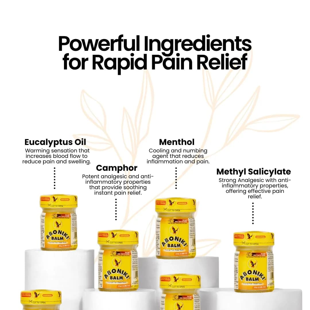 Aboniki Balm (2 x 25g / 1.76oz) | Fast-Acting Topical Pain Relief for Muscles & Joints - view 6