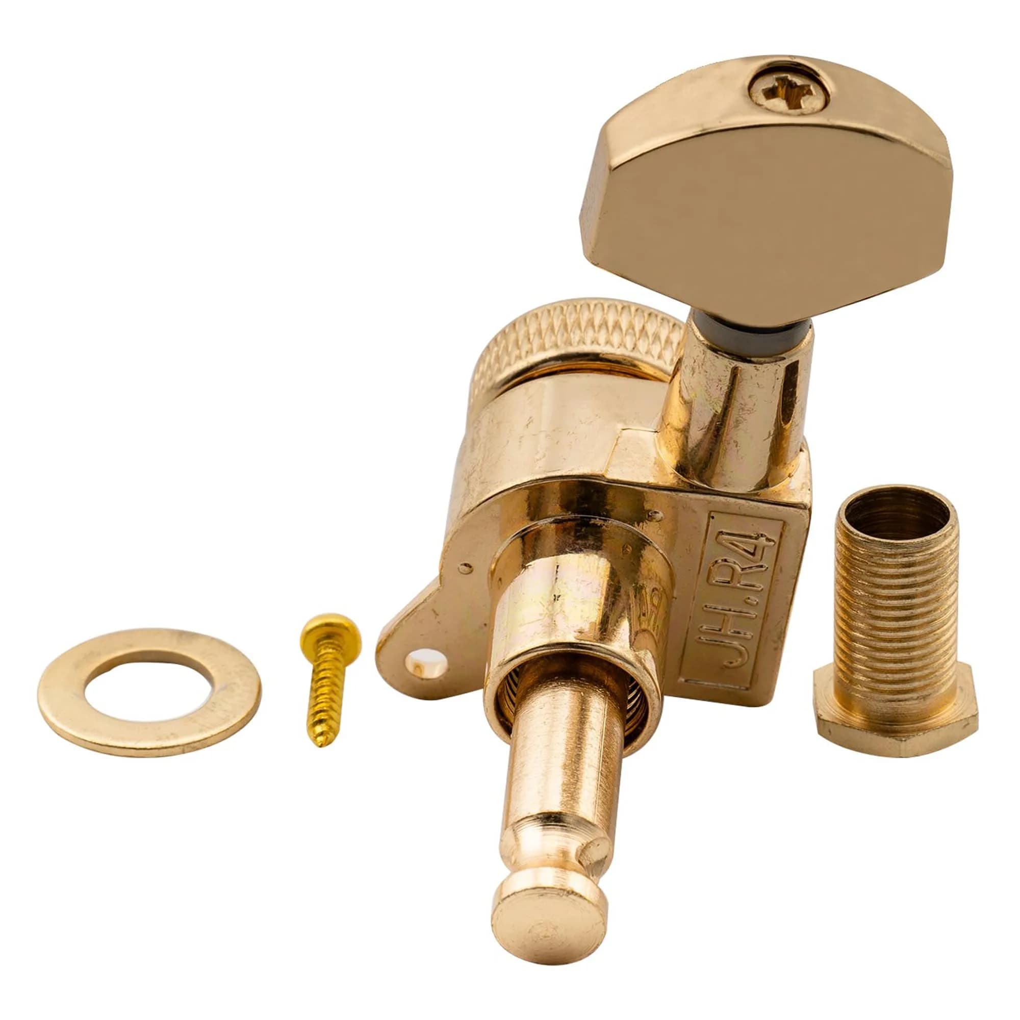 Musiclily Pro 6-Inline Locking Guitar Tuning Machine Heads Gold | 15:1 Gear Ratio - view 5
