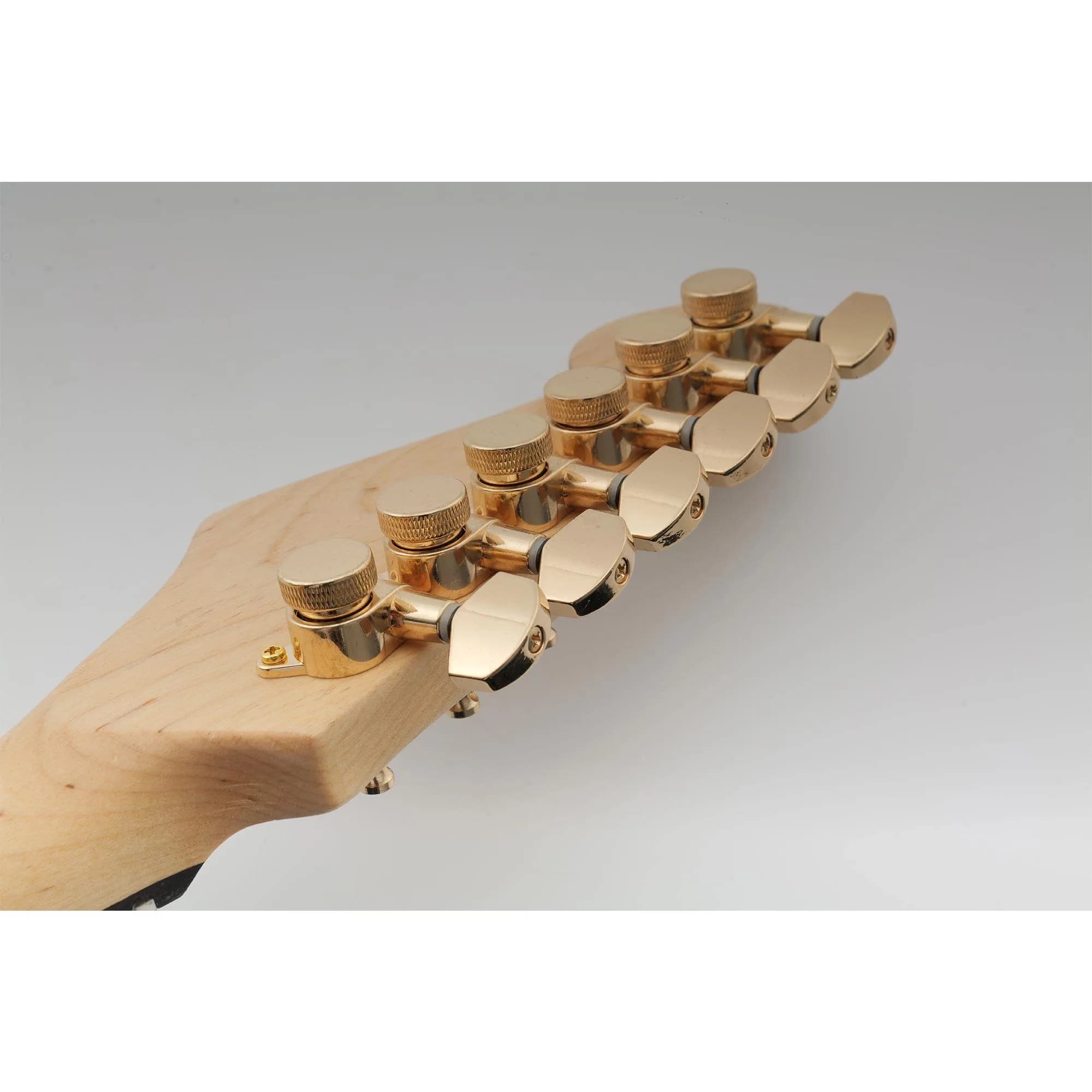 Musiclily Pro 6-Inline Locking Guitar Tuning Machine Heads Gold | 15:1 Gear Ratio - view 7