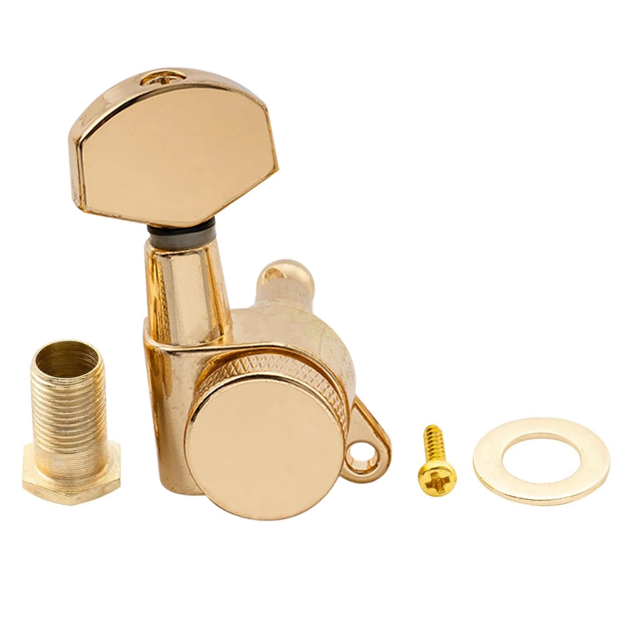 Musiclily Pro R15J Bass Side Gold Locking Tuner | 10mm Peg Hole | 15:1 Ratio - view 4