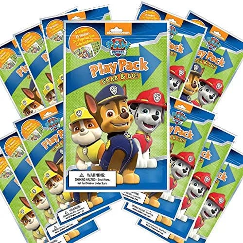 Bendon Nickelodeon Paw Patrol Grab and Go Play Packs (Pack of 12) | Party Favors & Kids Travel thumbnail 1