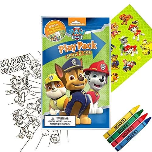 Bendon Nickelodeon Paw Patrol Grab and Go Play Packs (Pack of 12) | Party Favors & Kids Travel thumbnail 2