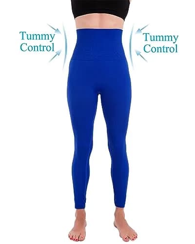 Homma High Waist Compression Leggings for Women Tummy Control Postpartum Seamless Yoga Workout Pants Royal XL | Support postpartum recovery & active wear thumbnail 3