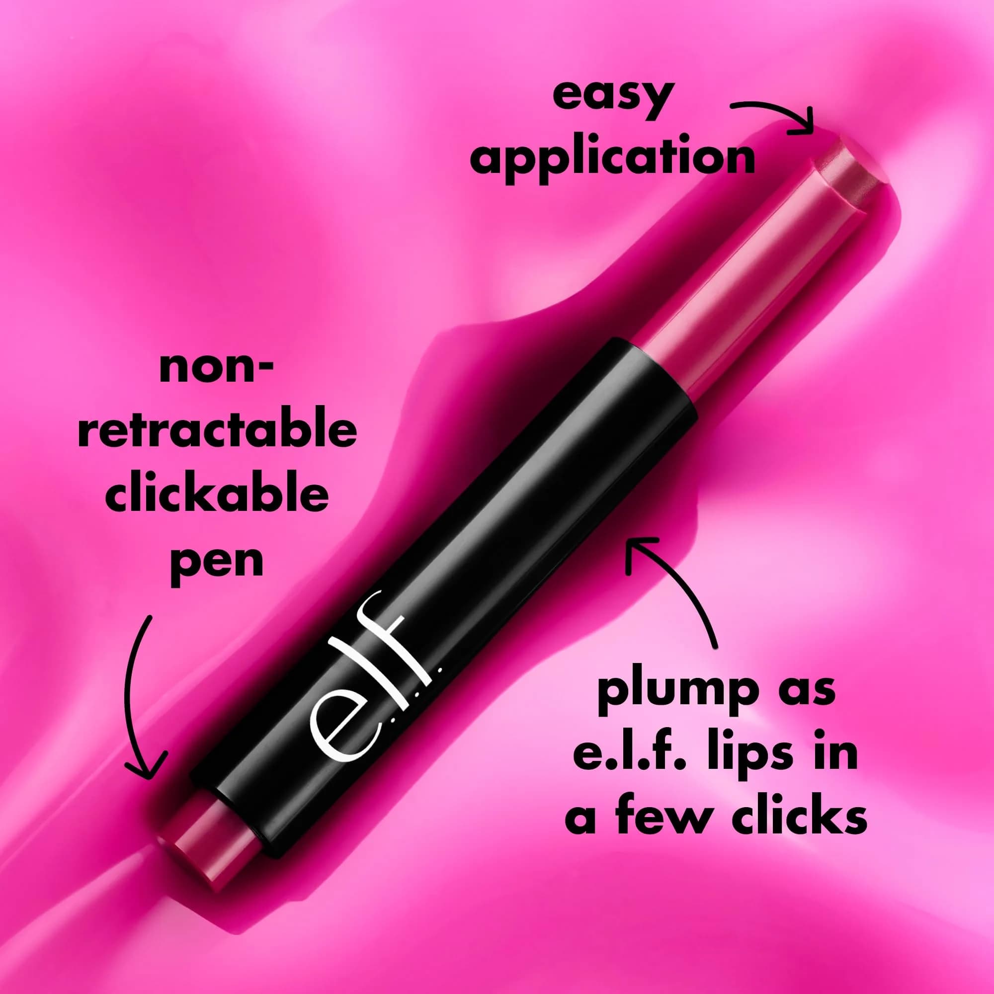 e.l.f. Pout Clout Lip Plumping Pen, Just Peachy Tinted Gloss 2ml (0.07 Fl Oz) | Cooling Sensation for Visibly Plumped Lips - view 6