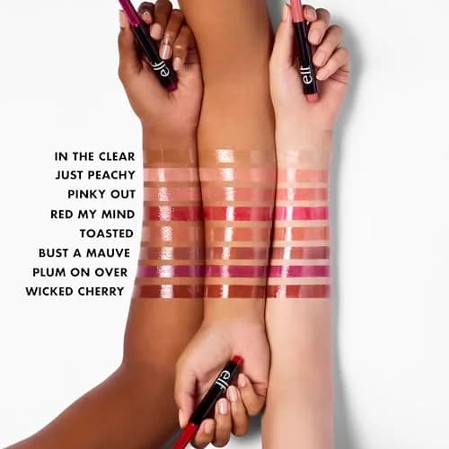 e.l.f. Pout Clout Lip Plumping Pen, Just Peachy Tinted Gloss 2ml (0.07 Fl Oz) | Cooling Sensation for Visibly Plumped Lips thumbnail 3