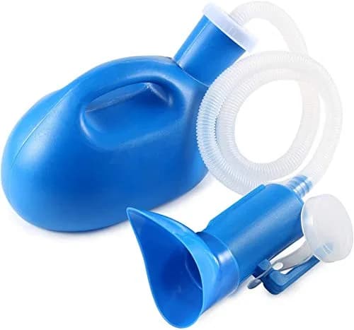 ONEDONE Portable Urinals for Women 2000ML | 2-in-1 Bedside & Travel Urinal (Blue) thumbnail 9