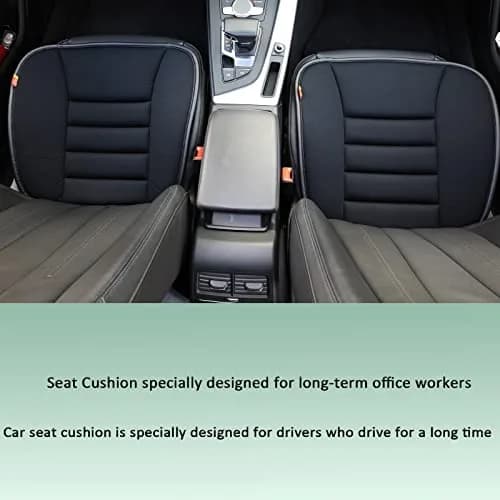RaoRanDang Black Memory Foam Car Seat Cushion Pad | 54 cm x 46 cm x 3 cm thumbnail 5