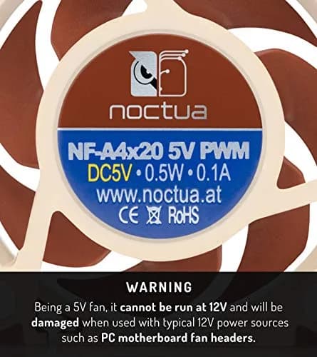 Noctua NF-A4x20 5V PWM 40mm Quiet Fan | High-Performance Cooling with 14.9dB(A) thumbnail 3