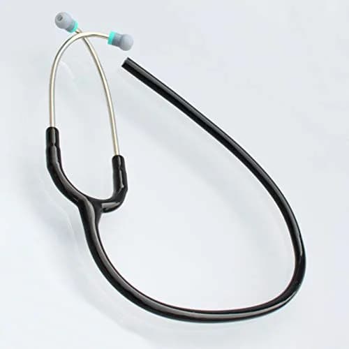 CardioTubes Black Stethoscope Tubing Replacement Kit | 5mm Binaurals, Latex-Free, Fits Classic II SE thumbnail 5