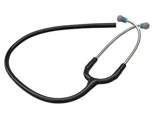 CardioTubes Black Stethoscope Tubing Replacement Kit | 5mm Binaurals, Latex-Free, Fits Classic II SE thumbnail 1