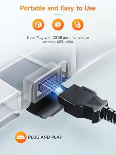 ANCEL AD410 Vehicle Scan Tool | Supports All 1996+ OBD2 Cars, Fault Code Reader, Live Data, Easy for Beginners thumbnail 5