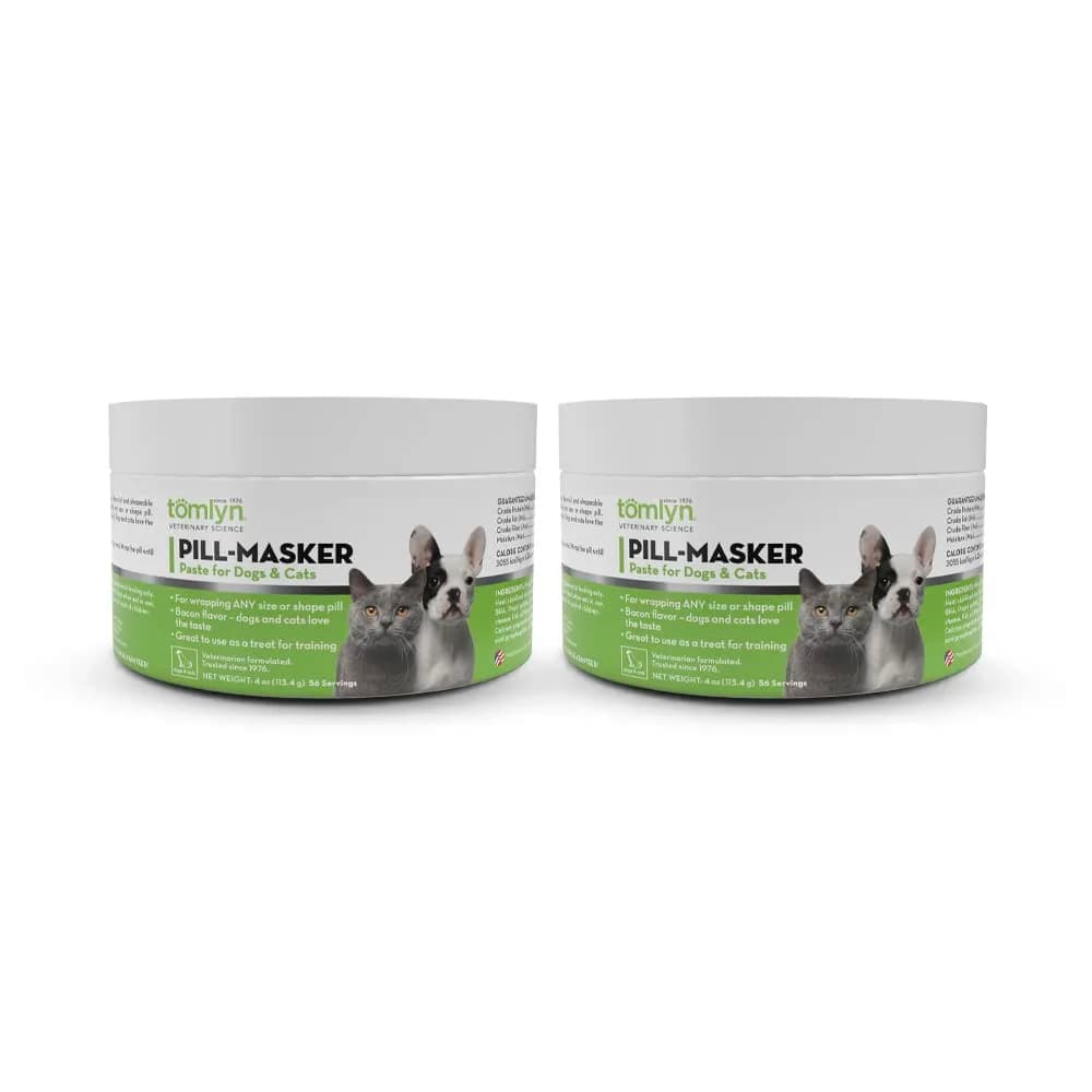 TOMLYN Pill-Masker Bacon Paste for Dogs & Cats, 4 oz (Pack of 2) Mask pills easily with bacon flavor — 4 oz