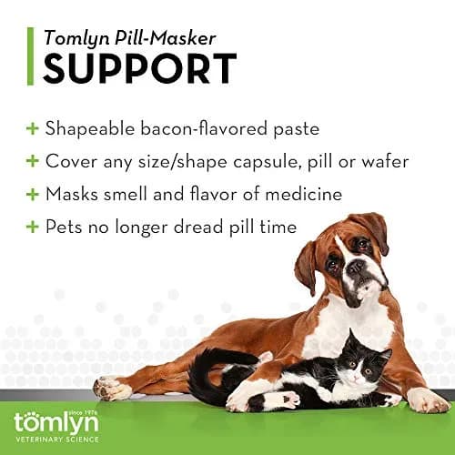 TOMLYN Pill-Masker Bacon Paste for Dogs & Cats, 4 oz (Pack of 2) Mask pills easily with bacon flavor thumbnail 2