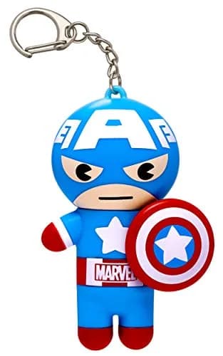 Lip Smacker Marvel Lip Balm Keychain 0.14oz | Clear & Glossy, Fun & Giftable, Cruelty-Free - Captain America thumbnail 1