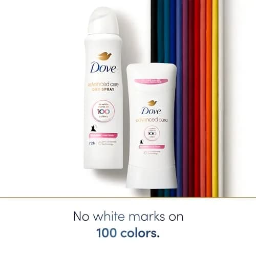 Dove Advanced Care Invisible Clear Finish Antiperspirant Deodorant Stick 10.4 oz (2.6 oz x 4) | 72-Hour Sweat & Odor Protection thumbnail 2