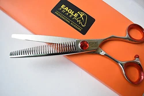 EAGLE SHARP Professional Hair Thinning Shears 6.5 cm (6 inch) | 30-Tooth Blender Convex Blade thumbnail 6