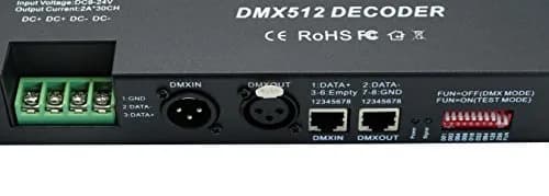AMKI DMX 512 LED Decoder Controller for RGB Tape Strip Light Dimmer Driver 30 Channel | Stage Lighting Control thumbnail 3