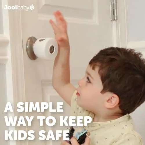 Jool Baby Door Knob Covers for Child Safety (4 Pack) | Easy to Install & Childproof Home thumbnail 2