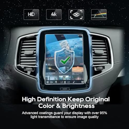 LFOTPP 8.7 Inch Tempered Glass Screen Protector for Volvo V90 XC90 S90 V60 XC40 XC60 | 9H Hardness, High Clarity, Anti-Scratch thumbnail 5