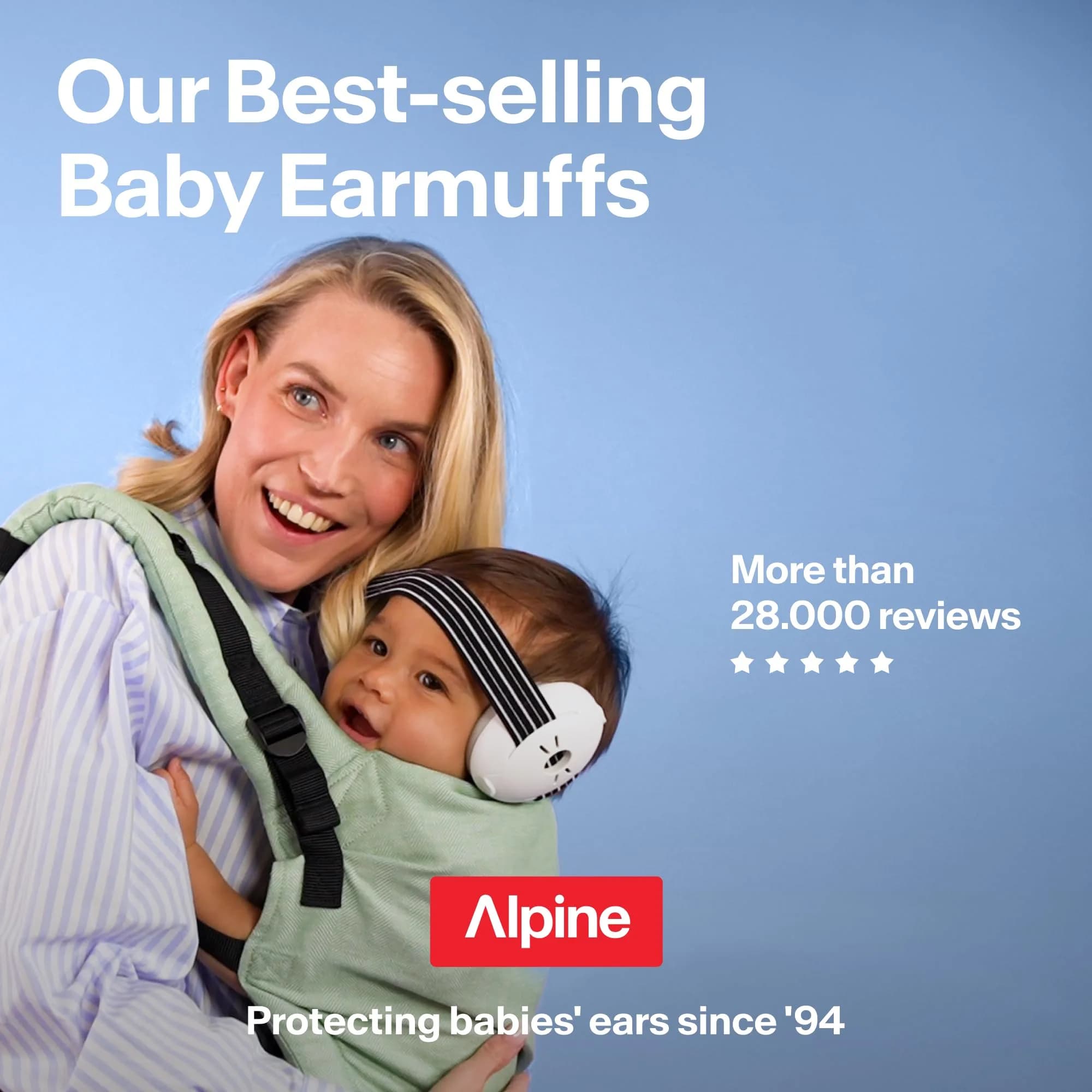 Alpine Muffy Baby Ear Protection Earmuffs for Babies & Toddlers up to 4 Years | Noise Reduction 23 dB SNR - view 9