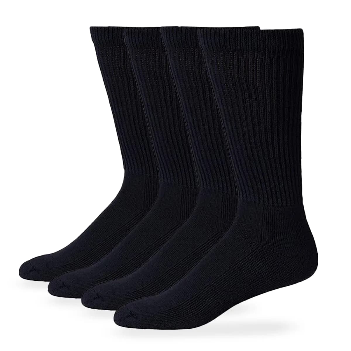 Carolina Ultimate Mens Diabetic Non-binding Mid-calf Socks 2 Pack | Breathable Cotton, Looser Fit for Sensitive Feet - main product image