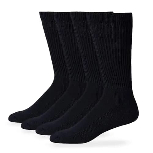 Carolina Ultimate Mens Diabetic Non-binding Mid-calf Socks 2 Pack | Breathable Cotton, Looser Fit for Sensitive Feet thumbnail 1