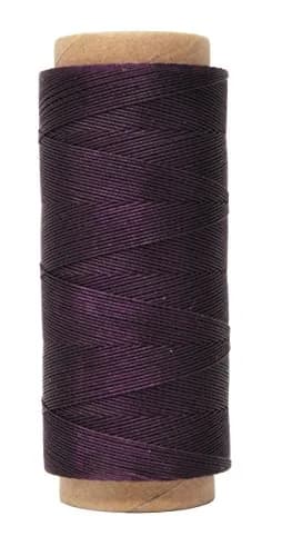 Mandala Crafts 200M 0.45mm Purple Round Waxed Thread for Leather Sewing | Waterproof, Heavy Duty, 219 Yards thumbnail 7