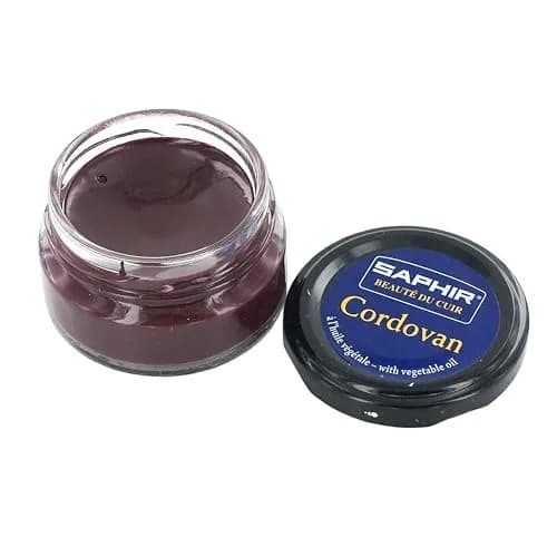 Saphir Crème Cordovan Shoe Polish 50ml (1.69 Fl Oz) | Natural Formula for Cordovan Leather thumbnail 2