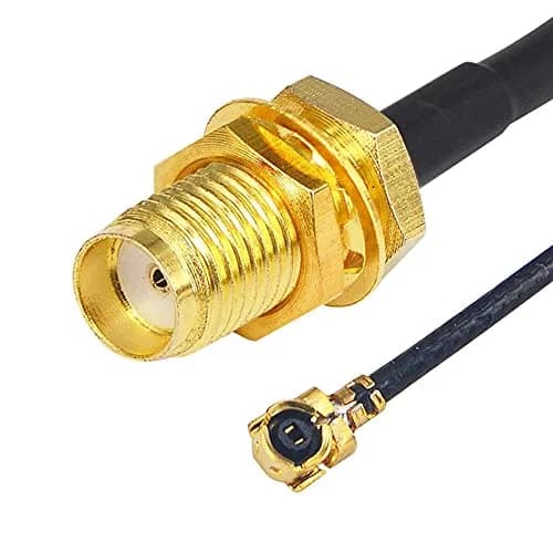 onelinkmore U.FL to SMA Female Pigtail Cable 15cm | RF Coaxial, 50Ω, 6000MHz, 5-Pack thumbnail 2