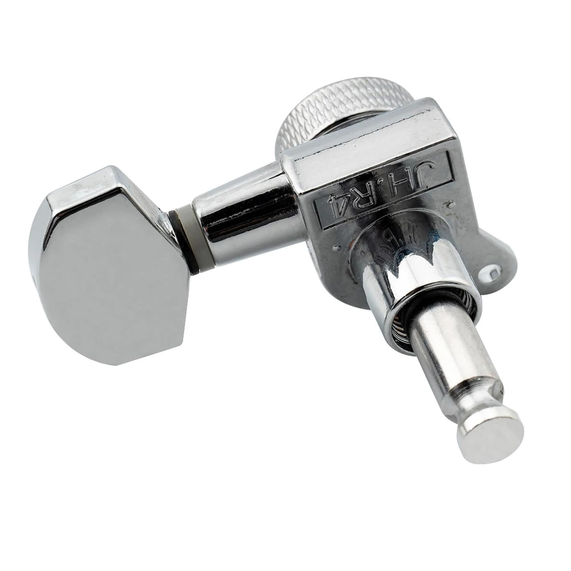 Musiclily Pro 6 Inline Locking Tuning Pegs Machines Heads Set for Fender Stratocaster Telecaster Electric Guitar, Chrome (6-Pack) - view 6
