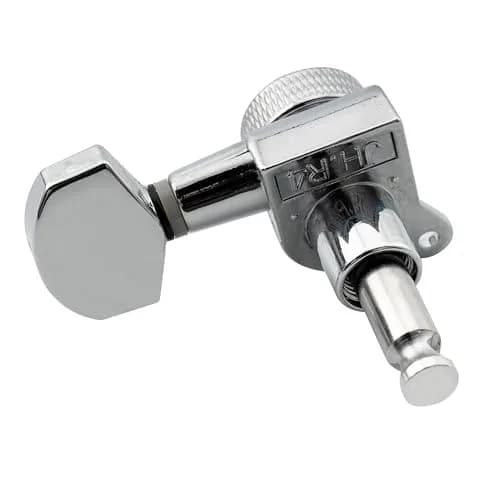 Musiclily Pro 6 Inline Locking Tuning Pegs Machines Heads Set for Fender Stratocaster Telecaster Electric Guitar, Chrome (6-Pack) thumbnail 6