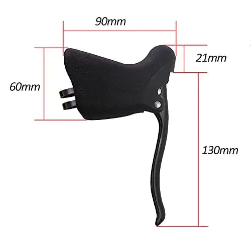 UPANBIKE Bike Drop Handlebar Brake Levers Set 23.8mm – 24.2mm | Ergonomic Forged Aluminium thumbnail 2