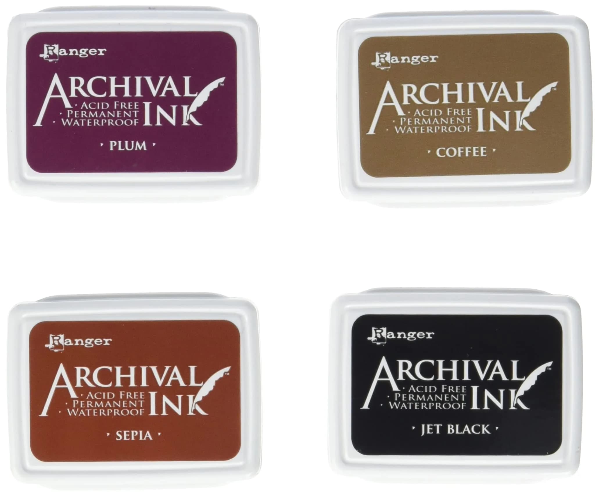 Ranger Archival Mini Ink Pad Set 2 | Acid-Free, Water-Resistant, Photo Safe (70-120 chars) — Kit 2