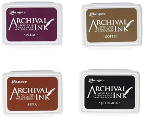 Ranger Archival Mini Ink Pad Set 2 | Acid-Free, Water-Resistant, Photo Safe (70-120 chars) thumbnail 1